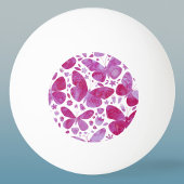 Waterverf van de vlinder pingpongbal