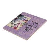 Waterverf van de vlinder tegeltje (Zijkant)