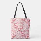 Waterverf van de vlinder tote bag (Achterkant)