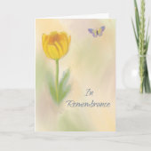 Waterverf van de vogelherdenkingsvlinder kaart (Voorkant)