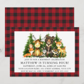 Waterverf van de vogelstand kaart (Voorkant / Achterkant)