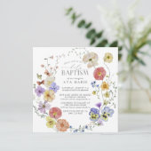 Waterverf van de voorjaars-natuurzomer kaart (Staand voorkant)