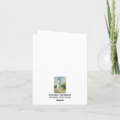 Waterverf van de vuurtoren van Ocracoke Notitiekaartje (Achterkant)