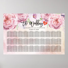 Waterverf van de weduwenkaart poster