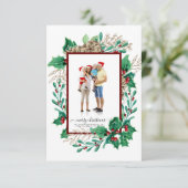 Waterverf van de winter voor botanische producten  aankondiging (Staand voorkant)