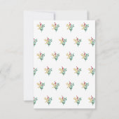 Waterverf van de winter voor botanische producten  aankondiging (Achterkant)