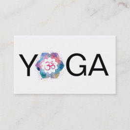 *~* Waterverf van de Yoga-leraar Visitekaartje