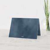 Waterverf van de zeemacht van de Frosted Peace, ni Feestdagen Kaart (Achterkant)