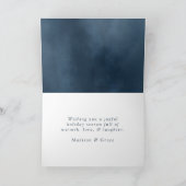 Waterverf van de zeemacht van de Frosted Peace, ni Feestdagen Kaart (Binnen)