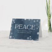 Waterverf van de zeemacht van de Frosted Peace, ni Feestdagen Kaart (Voorkant)