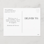 Waterverf van de zeemacht van de Frosted Peace, ni Feestdagenkaart (Achterkant)