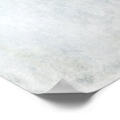 Waterverf van de zeeslauw van de kustblauwe crème poster (Hoek)