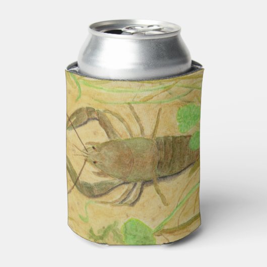 Waterverf van de zeevis blikjeskoeler (Blikje Voorkant)