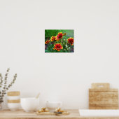 Waterverf van Dekbloem Madeliefjes Poster (Keuken)