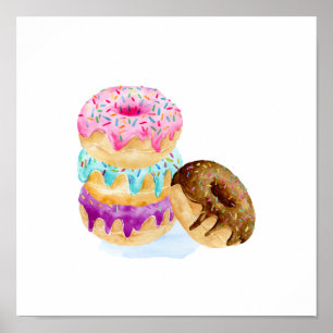 Waterverf van deounts poster