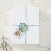 Waterverf van dierenavontuur Boho Birthday Party Cadeaulabel (Met Touw)