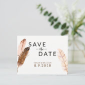 Waterverf van doezelaar Het Briefkaart Datum opsla (Staand voorkant)