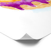 Waterverf van donuts poster (Hoek)