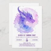 Waterverf van Dragon Cub Kaart (Voorkant / Achterkant)