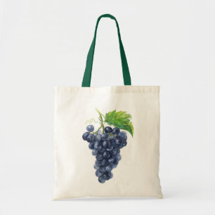 Waterverf van druiven tote bag