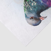 Waterverf van duivenvogels tissuepapier (Detail)