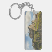 Waterverf van Edinburgh Castle Scotland Sleutelhanger (Voorkant Links)