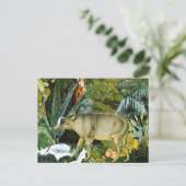 Waterverf van een Babirusa Wild Pig Briefkaart (Staand voorkant)