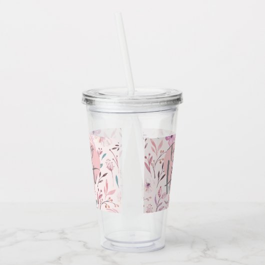 Waterverf van een cadeautje voor leerkrachten, mok acryl drinkbeker (Links)