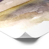 Waterverf van een grillige duif, natuurillustratie poster (Hoek)