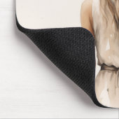 Waterverf van een jonge vrouw in Daisy Field Muismat (Hoek)