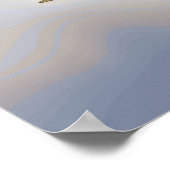 Waterverf van een roestige oude oranje tractor poster (Hoek)