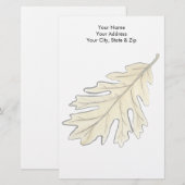 Waterverf van eikel briefpapier (Voorkant / Achterkant)