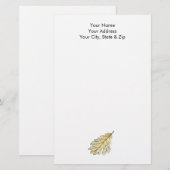 Waterverf van eikel briefpapier (Voorkant / Achterkant)