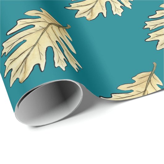 Waterverf van eikel cadeaupapier (Rol Hoek)