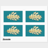 Waterverf van eikel rechthoekige sticker (Vel)