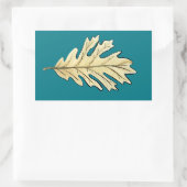 Waterverf van eikel rechthoekige sticker (Tas)