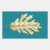 Waterverf van eikel rechthoekige sticker (Voorkant)