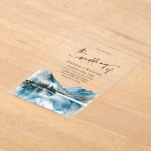 Waterverf van Elegant Acryl Uitnodigingen (Laagn)