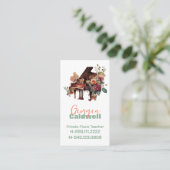 Waterverf van Elegant Piano Teacher Art Visitekaartje (Staand voorkant)