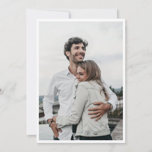 Waterverf van Elegant Save The Date (Achterkant)