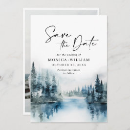 Waterverf van Elegant Save The Date