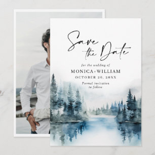 Waterverf van Elegant Save The Date