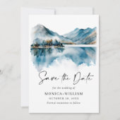 Waterverf van Elegant Save The Date (Voorkant)