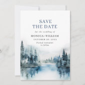 Waterverf van Elegant Save The Date (Voorkant)