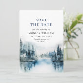 Waterverf van Elegant Save The Date (Staand voorkant)