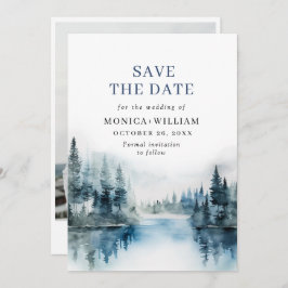 Waterverf van Elegant Save The Date