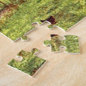 Waterverf van Engelse huisdieren, meisjes en kippe Legpuzzel (Zijkant)