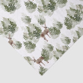 Waterverf van Evergreen-herten Tissuepapier (Detail)