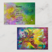 WATERVERF VAN FAIRY EN GRIFFIN Fantasy Visitekaartje (Voorkant / Achterkant)