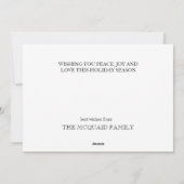 Waterverf van Feestelijke Zeeleeuwen Feestdagenkaart (Achterkant)